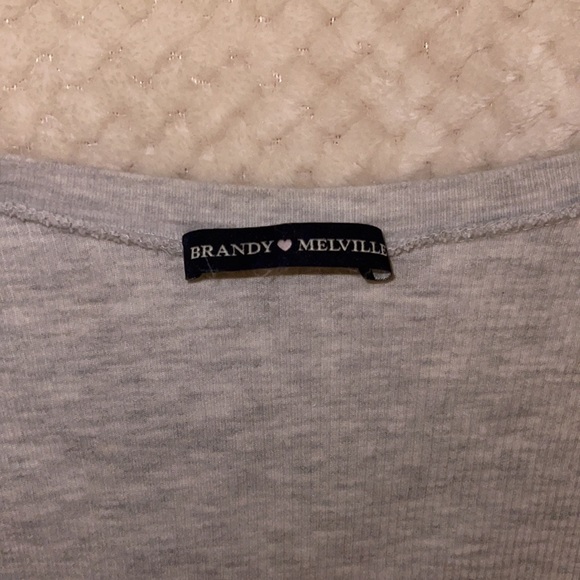 Gray Brandy Melville long sleeve top - Picture 4 of 5
